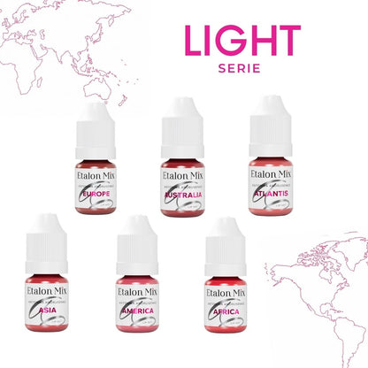 Collezione Etalon Mix 6 Continenti Light Serie pigmenti labbra