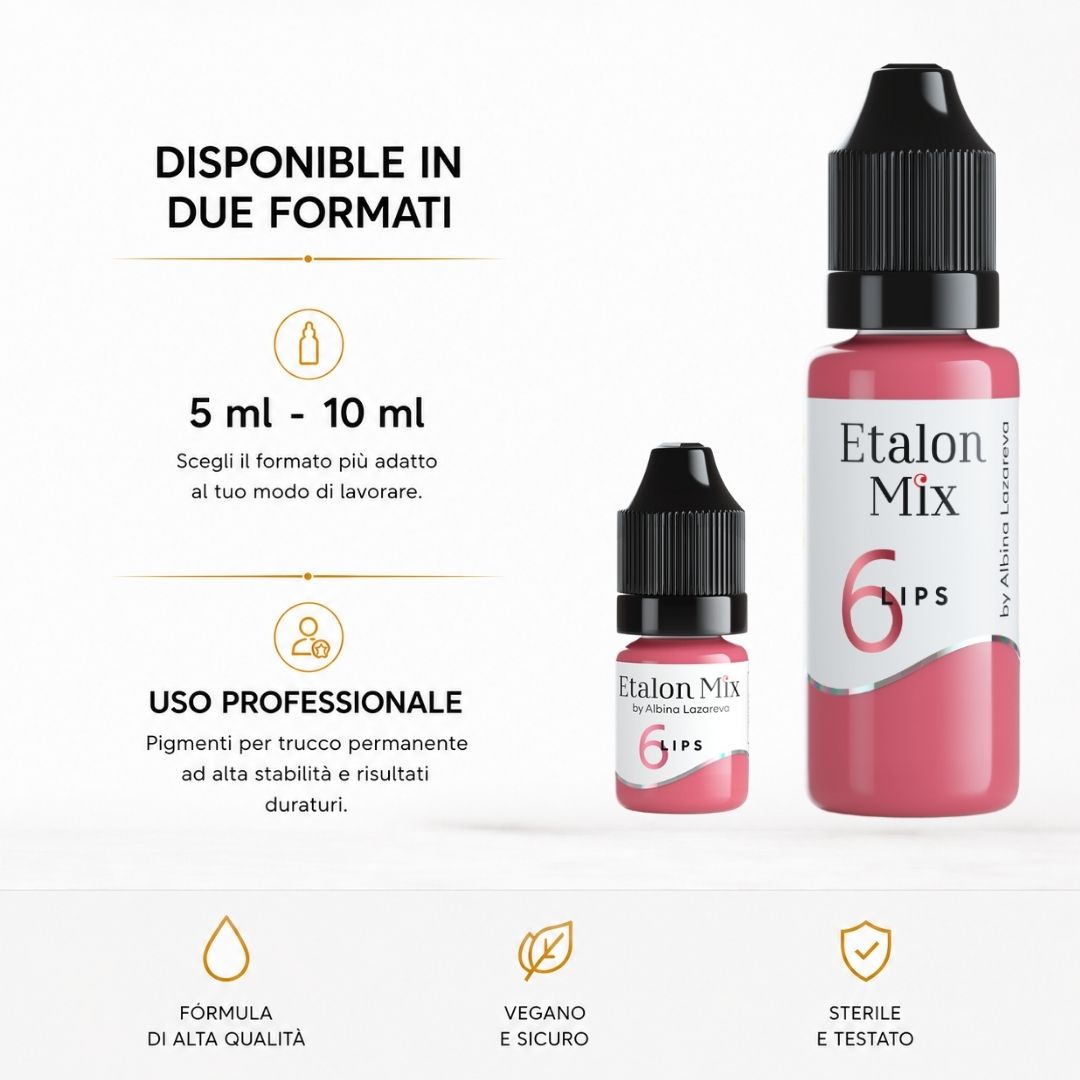 Etalon Mix 6 Lips nei formati 5 e 10 ml.