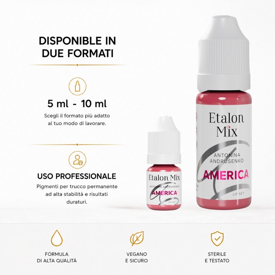 Etalon Mix America Lip Set disponibile in formato 5 ml e 10 ml