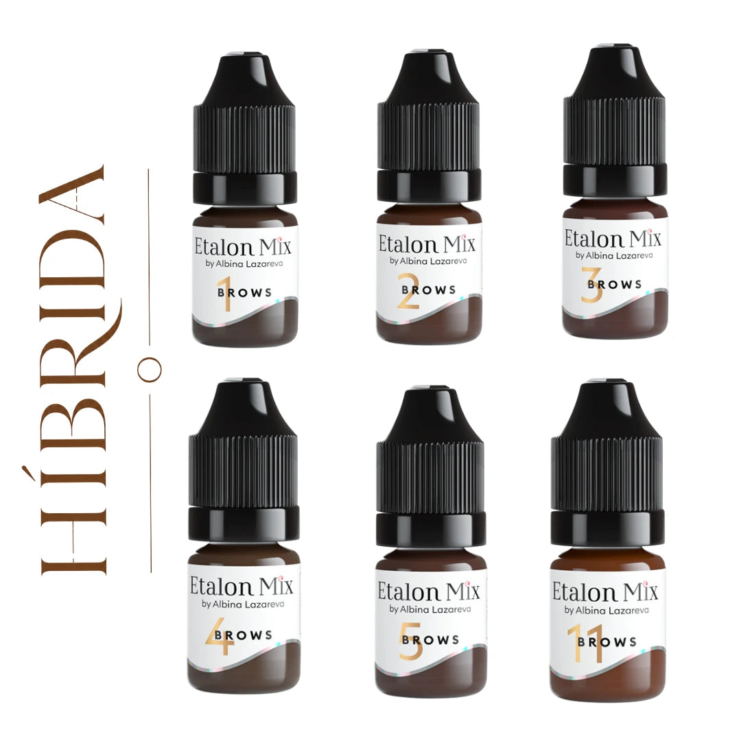 Etalon Mix Brow Hybrid Set: sei pigmenti PMU per sopracciglia