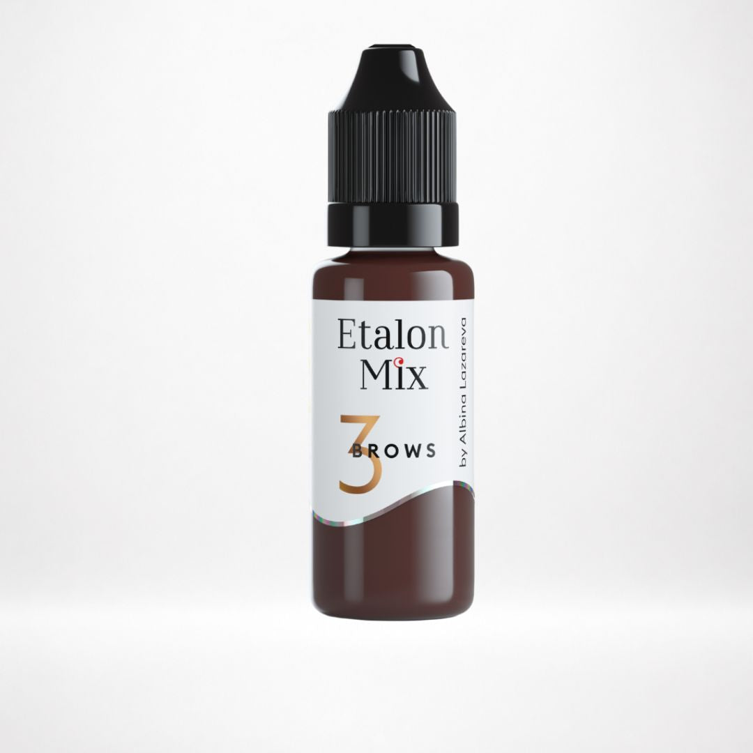 Flacone Etalon Mix Cognac N°3 pigmento PMU sopracciglia