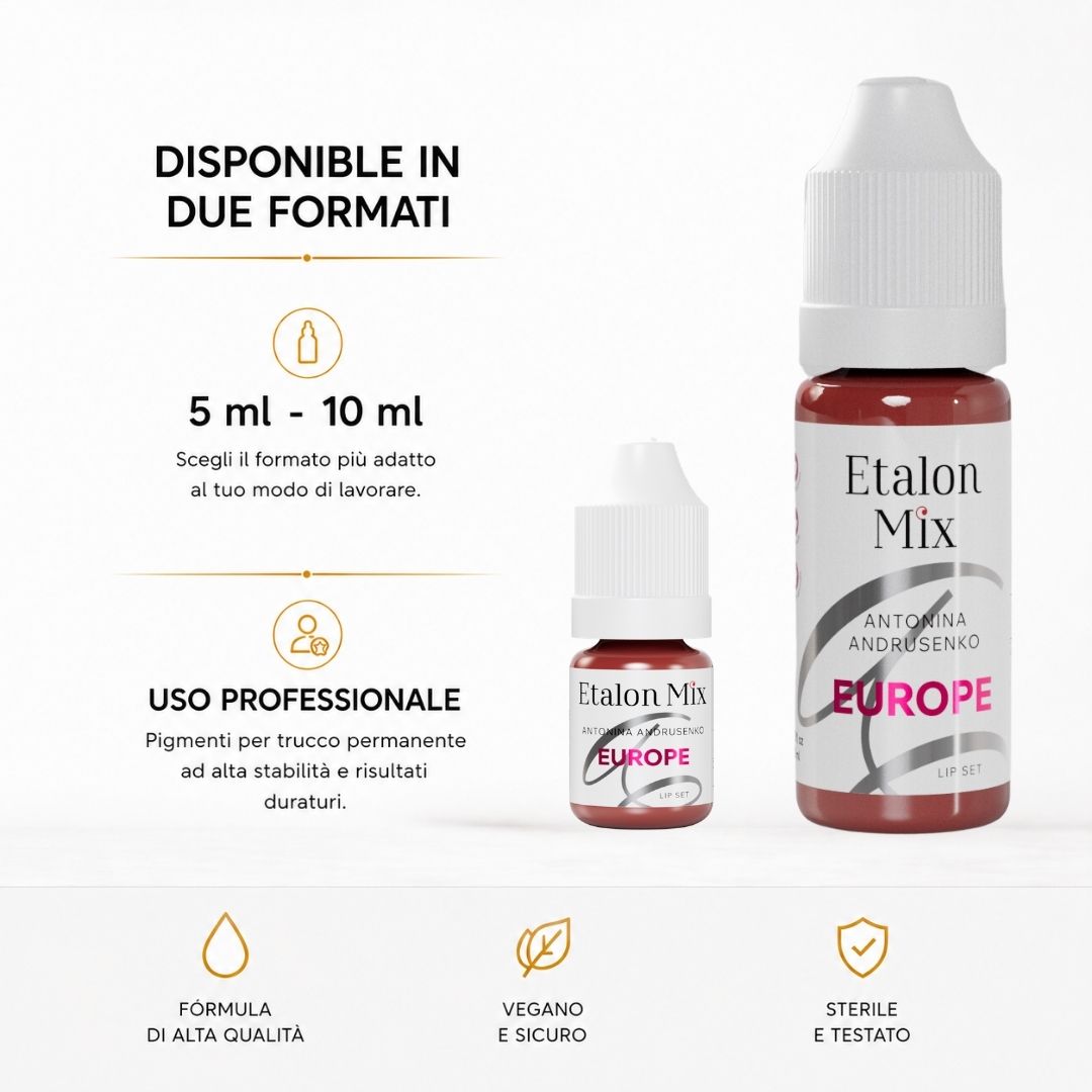 Etalon Mix Europe Lip Set disponibile in formato 5 ml e 10 ml