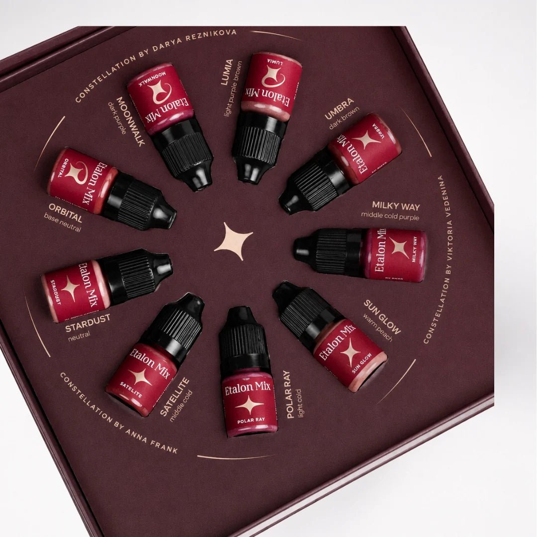 Etalon Mix Favor Lip Set pigmento PMU labbra – palette e confezione