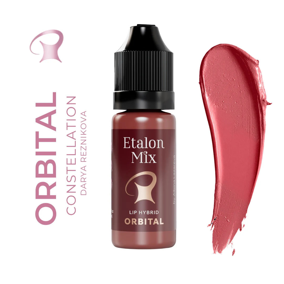 Etalon Mix Favor Orbital pigmento PMU labbra – flacone e campione colore