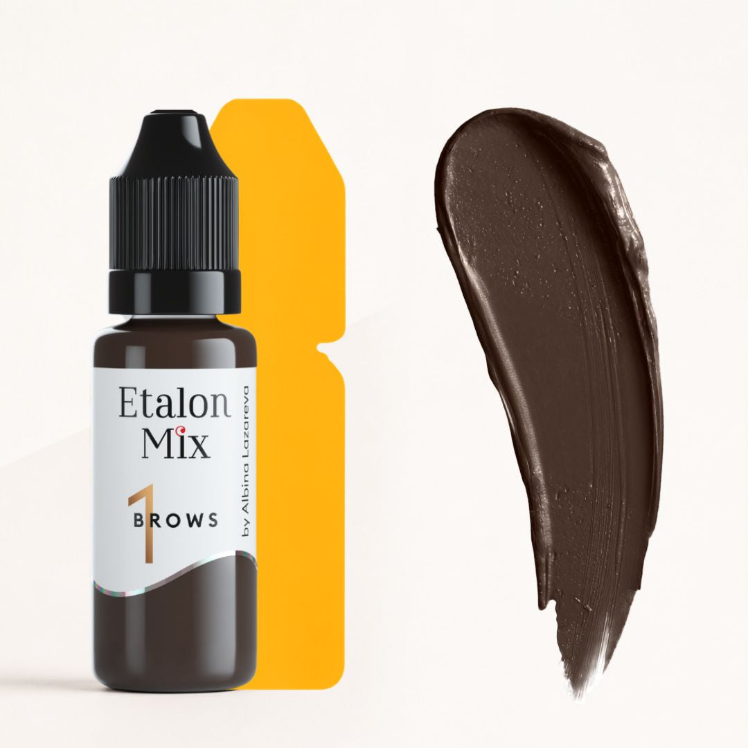 Etalon Mix Hazelnut N°1 – Flakon und Farbmuster