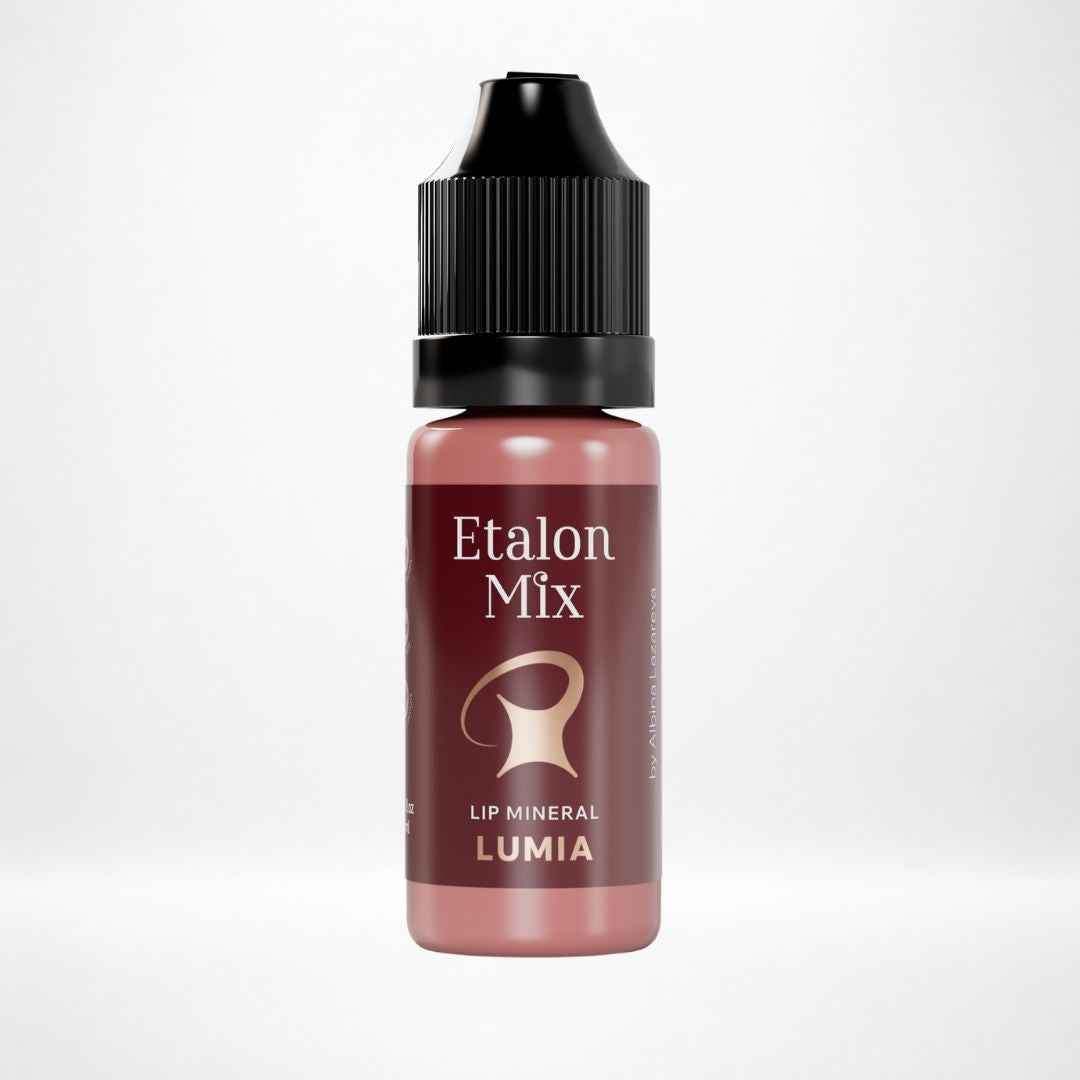 Flacone Etalon Mix Favor Lumia, pigmento PMU labbra viola-marrone