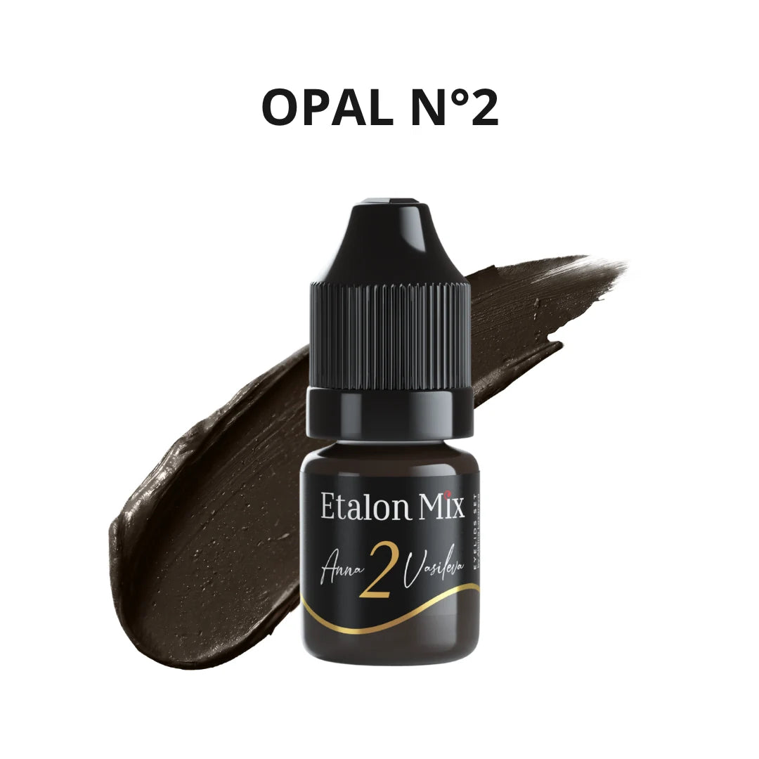 Etalon Mix Opal N°2 pigmento PMU occhi – flacone e campione colore