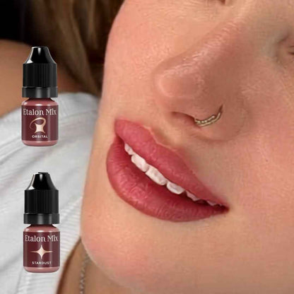 Risultato labbra con miscela Etalon Mix Favor Orbital e Stardust