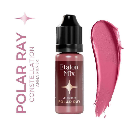 Swatch rosa polveroso chiaro del pigmento PMU Etalon Mix Favor Polar Ray