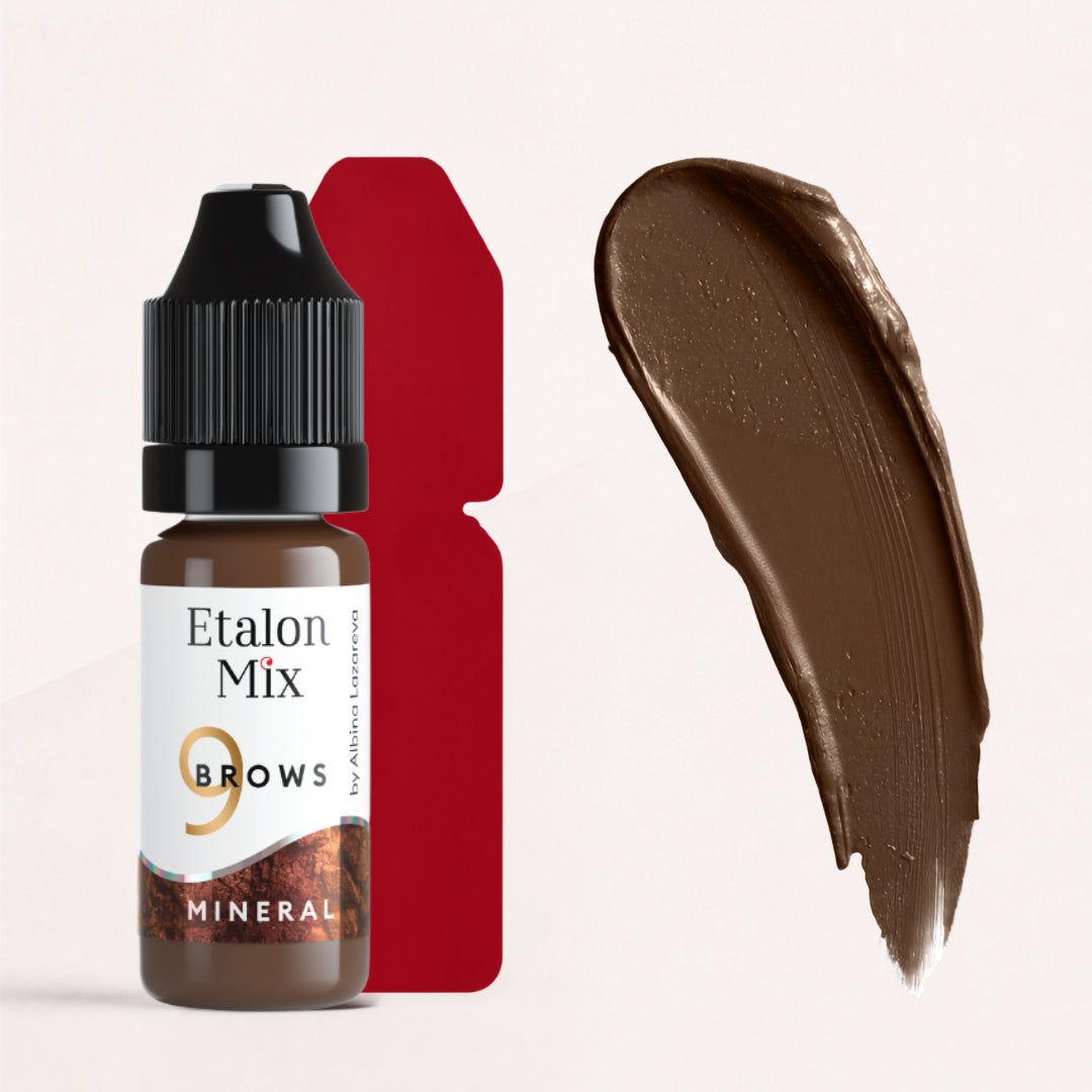 Etalon Mix Sepia N°9 – Flakon und Farbmuster