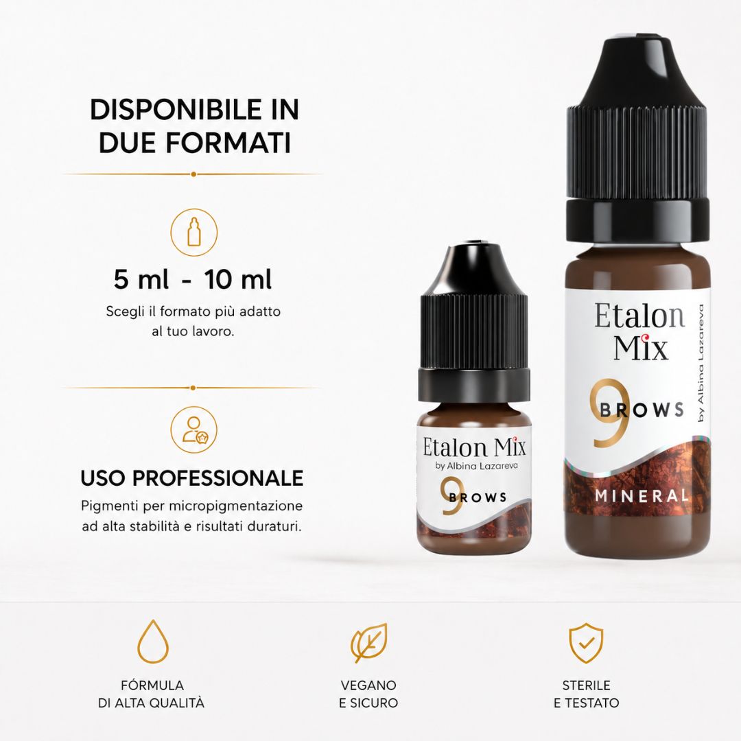Etalon Mix Sepia N°9 Mineral disponibile in formati 5 ml e 10 ml