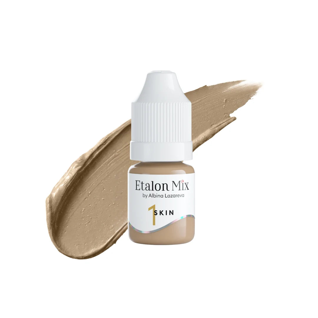 Etalon Mix Skin 1 PMU Camouflage Pigment – Flakon und Farbmuster