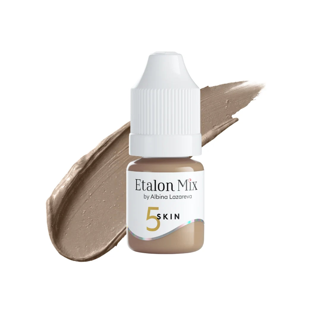 Etalon Mix Skin 5 PMU Camouflage Pigment – Flakon und Farbmuster