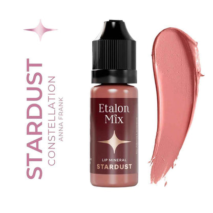 Swatch beige chiaro neutro del pigmento PMU Etalon Mix Favor Stardust