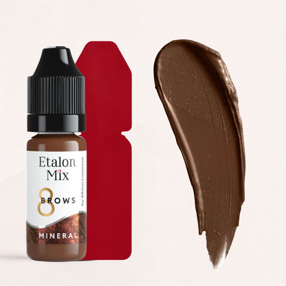 Swatch Etalon Mix Tiziano N°8 Mineral rosso-marrone caldo