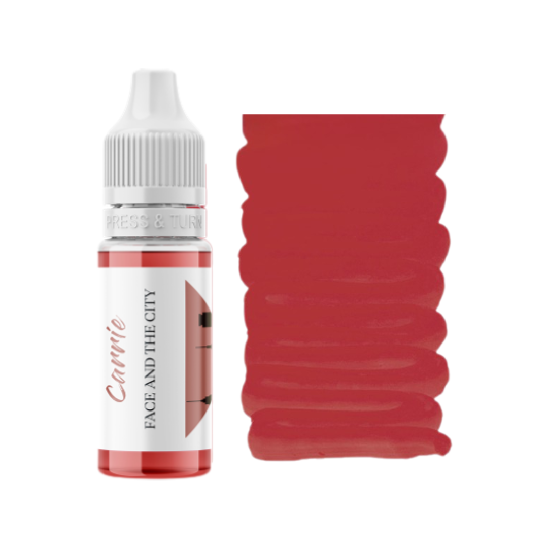 Pigmento PMU labbra Face Carrie organico tonalità rosa naturale resa colore e caratteristiche per lip blush