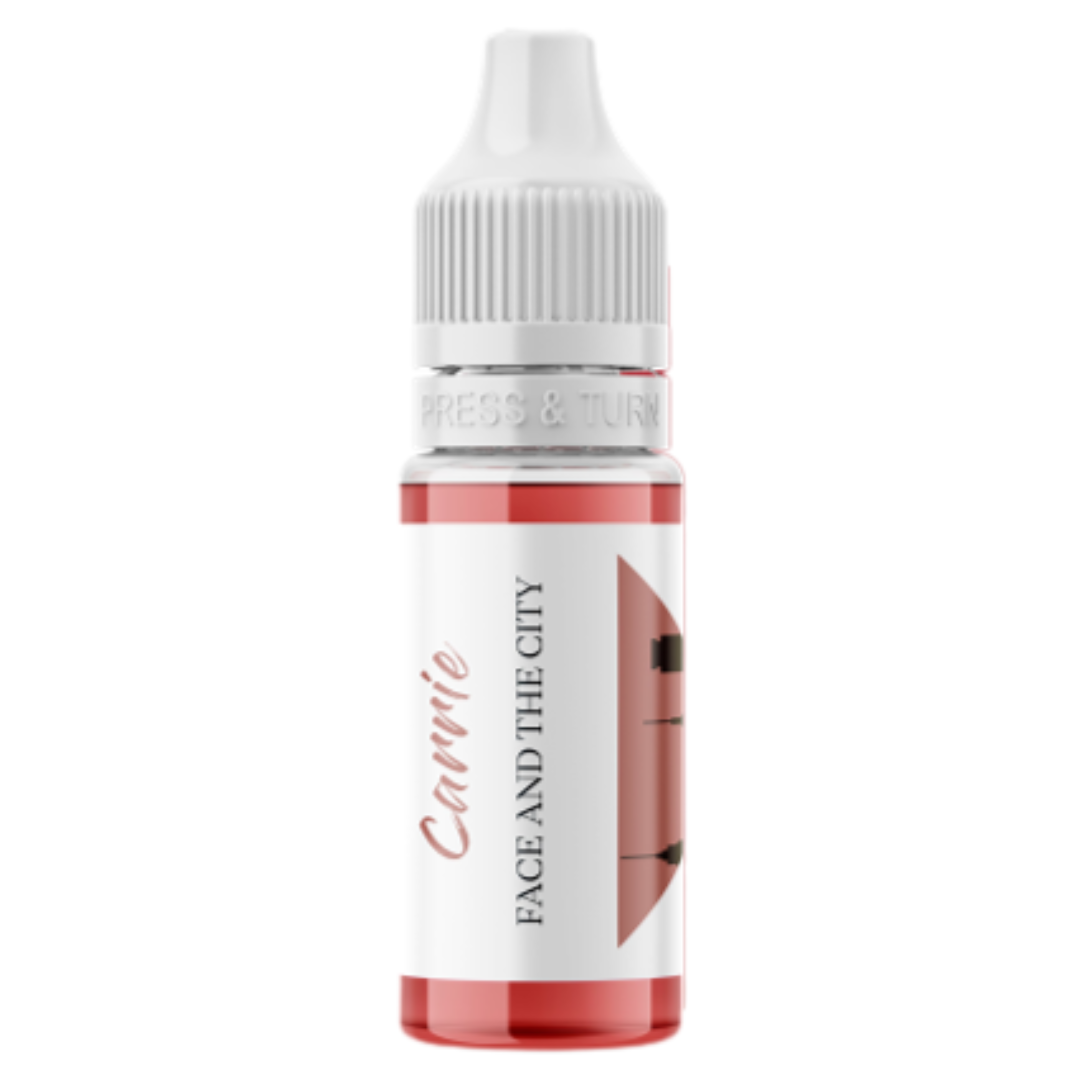 Pigmento labbra PMU Face Carrie organico flacone professionale colore rosa naturale per lip blush