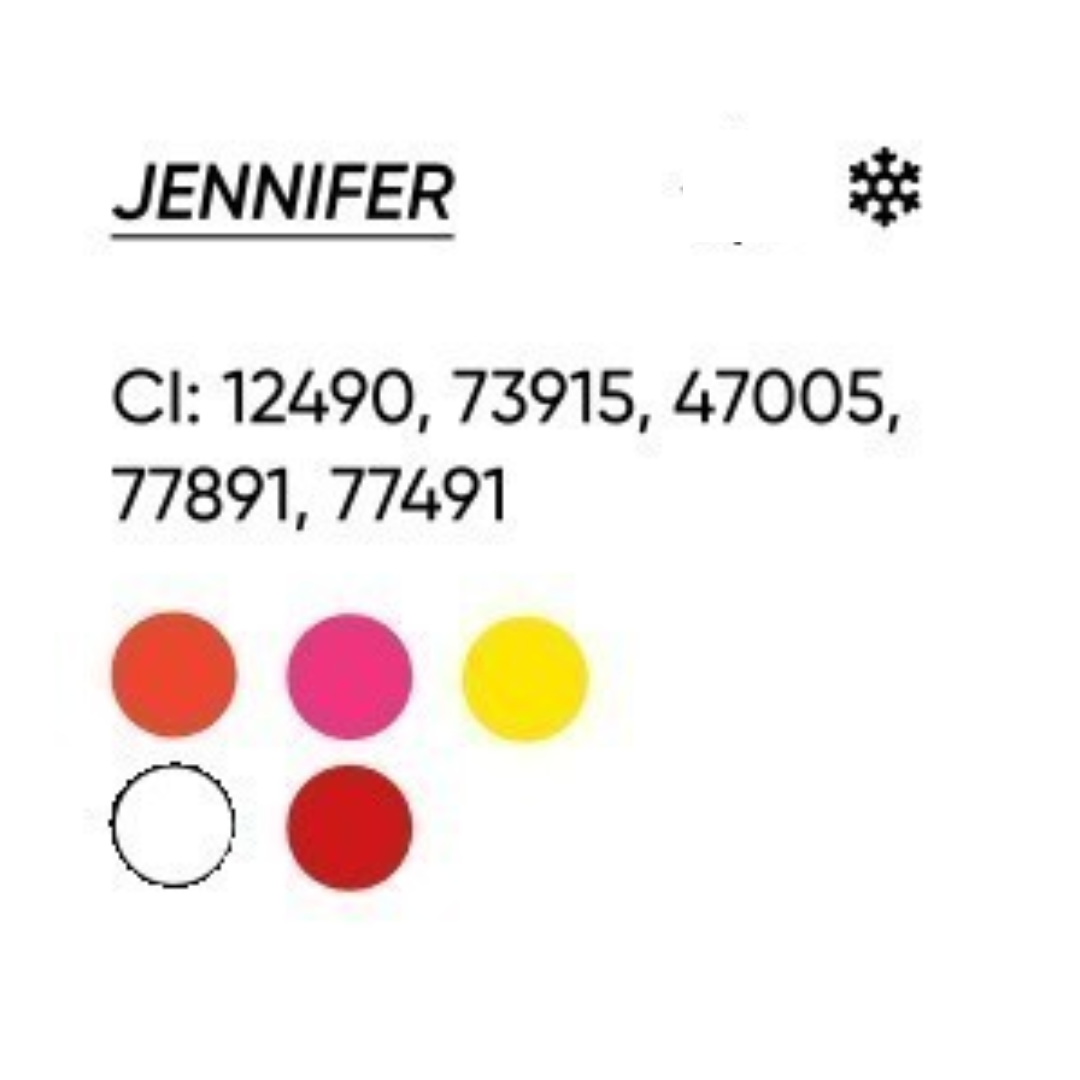 INCI pigmento PMU FACE Jennifer composizione con pigmenti CI 12490 73915 47005 77891 77491 per labbra