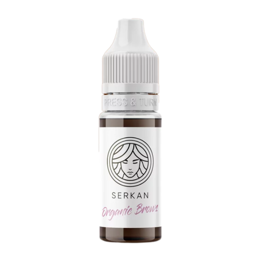 Flacone FACE Serkan da 6 ml, pigmento PMU organico marrone caldo per sopracciglia.
