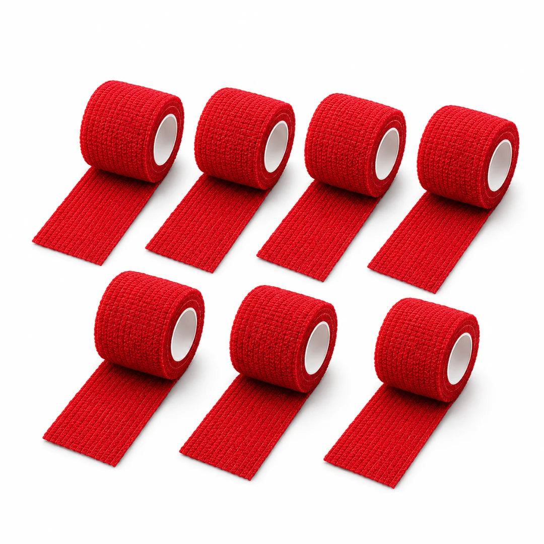 Rotes selbsthaftendes Grip-Band für PMU – rote Rollen