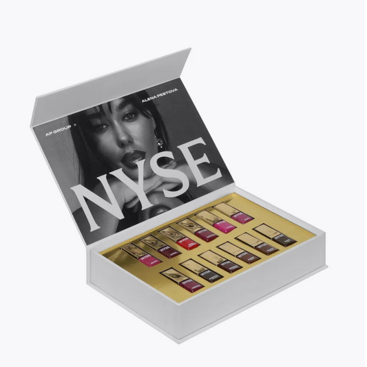 Set NYSE Gold by Alena Pestova – 12 Pigmenti Ibridi PMU Labbra e Sopracciglia