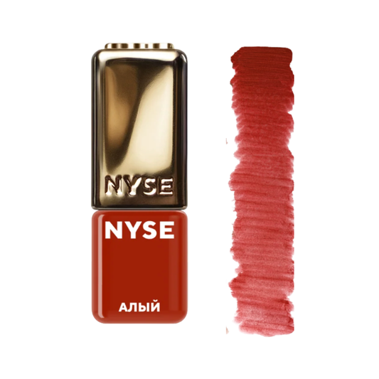 Pigmento PMU labbra NYSE Scarlet Bright Red con swatch rosso scarlatto per lip blush e trucco permanente