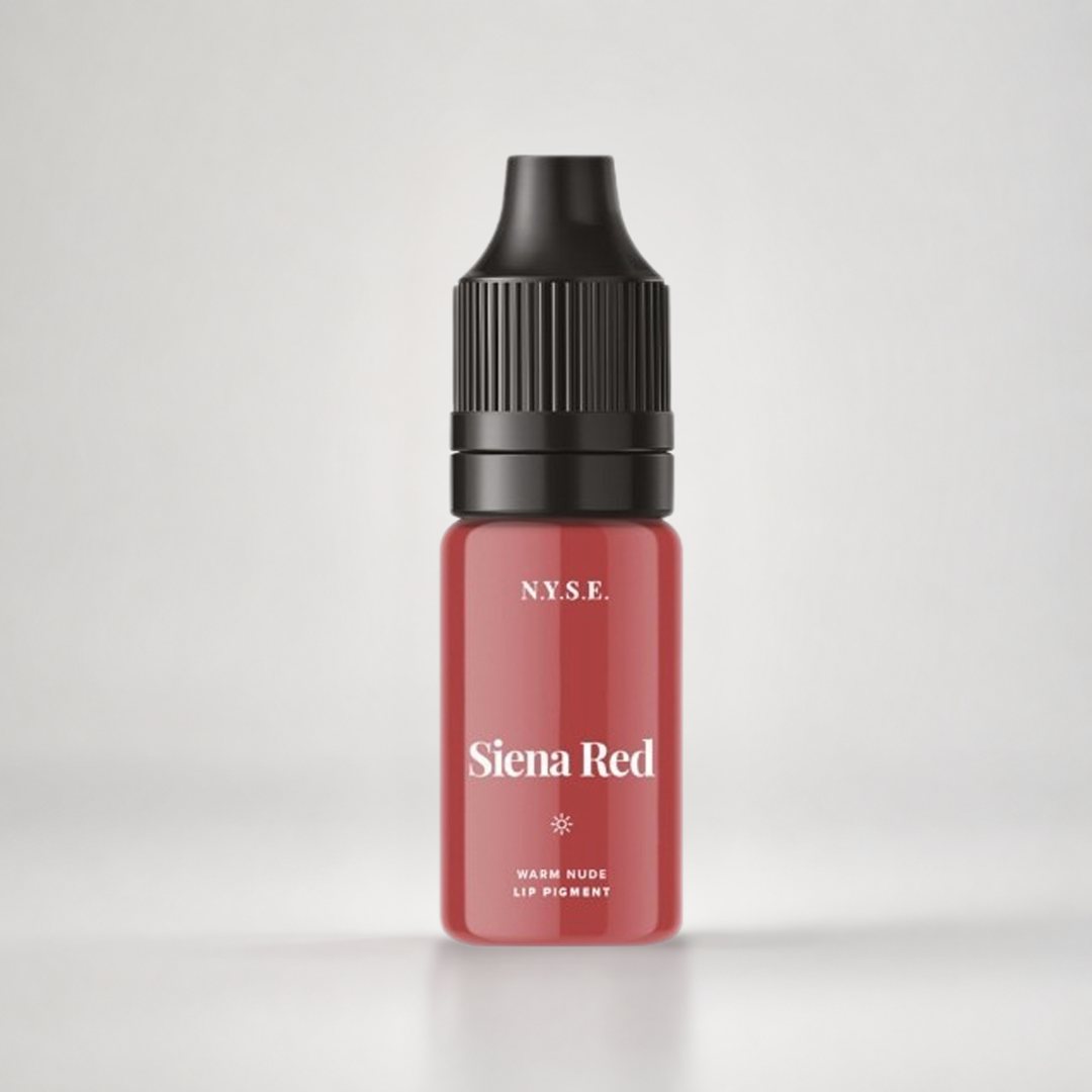 Pigmento PMU professionale N.Y.S.E. Siena Red 5 ml nude rosato neutro flacone originale per dermopigmentazione e trucco permanente labbra