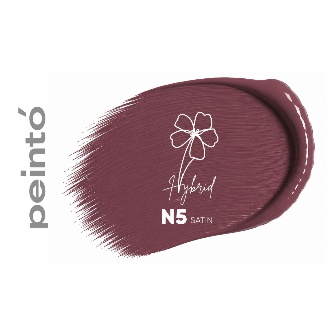 Swatch Peintó N5 Satin, pigmento ibrido PMU rosa malva.
