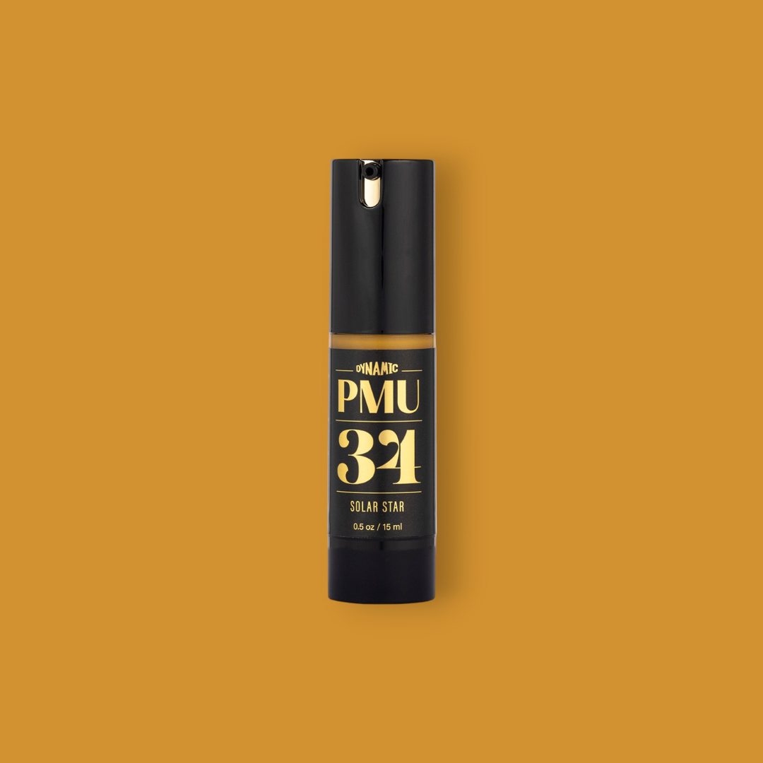 Pigmento Dynamic PMU 34 Solar Star – Dorato correttivo inorganico per trucco permanente e camouflage