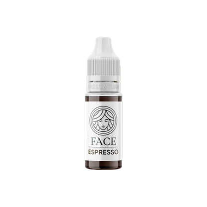 Pigmento PMU FACE Espresso castano scuro freddo per trucco permanente sopracciglia