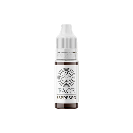 Pigmento PMU FACE Espresso castano scuro freddo per trucco permanente sopracciglia