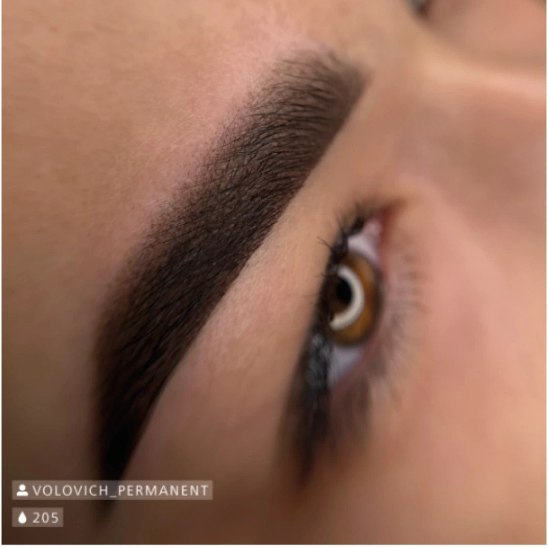 Swiss Color 205 Dark Brown – Hybrides PMU-Augenbrauenpigment, neutrales Dunkelbraun