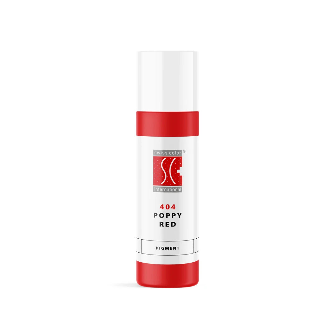 Swiss Color 404 Poppy Red - Hybrides PMU-Lippenpigment in intensivem warmen Rot