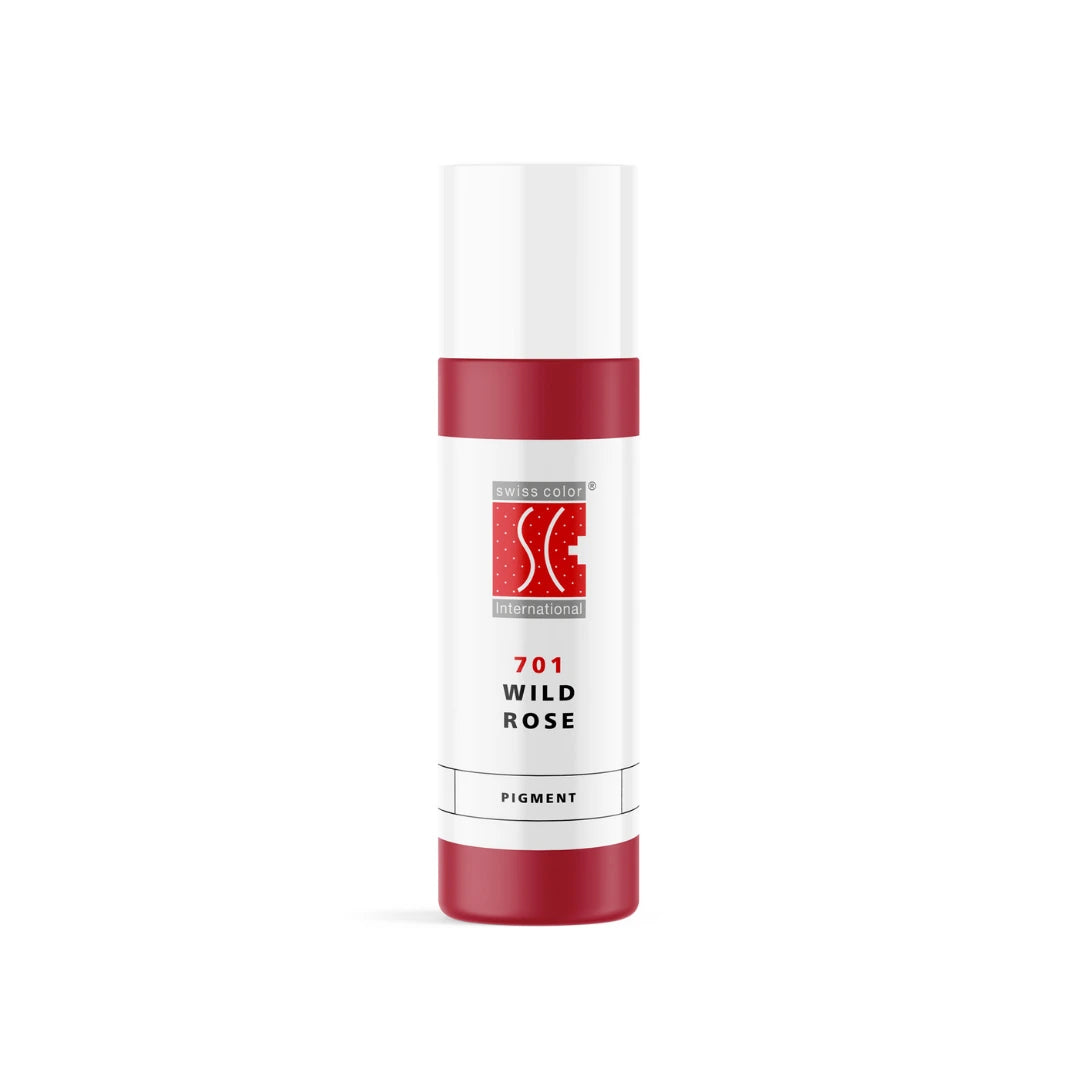 Swiss Color 701 Wild Rose – hybrides PMU-Lippenpigment in kühlem Rosa