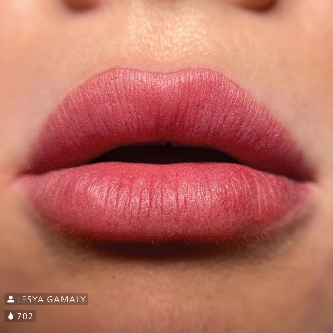 Swiss Color 702 Passion Rose - Hybrides PMU-Pigment für Lippen und Areola, warmes Rosa