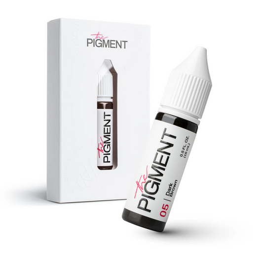 Flacone The Pigment 05 Dark Brown per sopracciglia PMU.