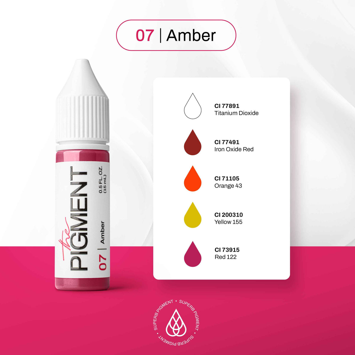The Pigment 07 Amber – Pigmento Labbra PMU 15 ml