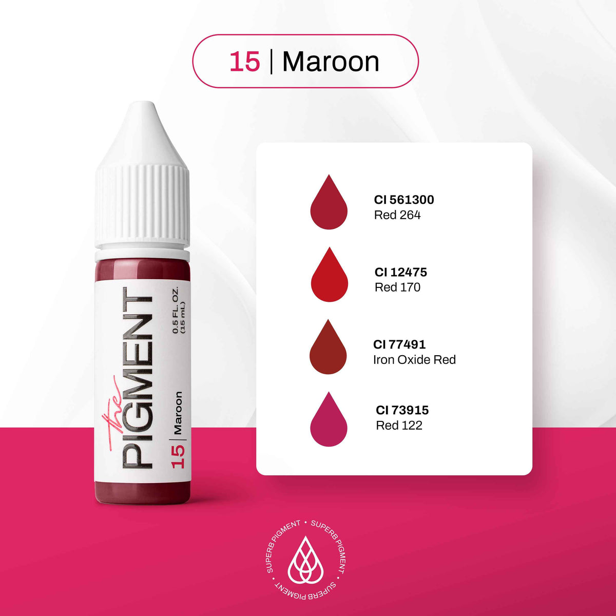 The Pigment Maroon 15 – Pigmento PMU Labbra 15 ml