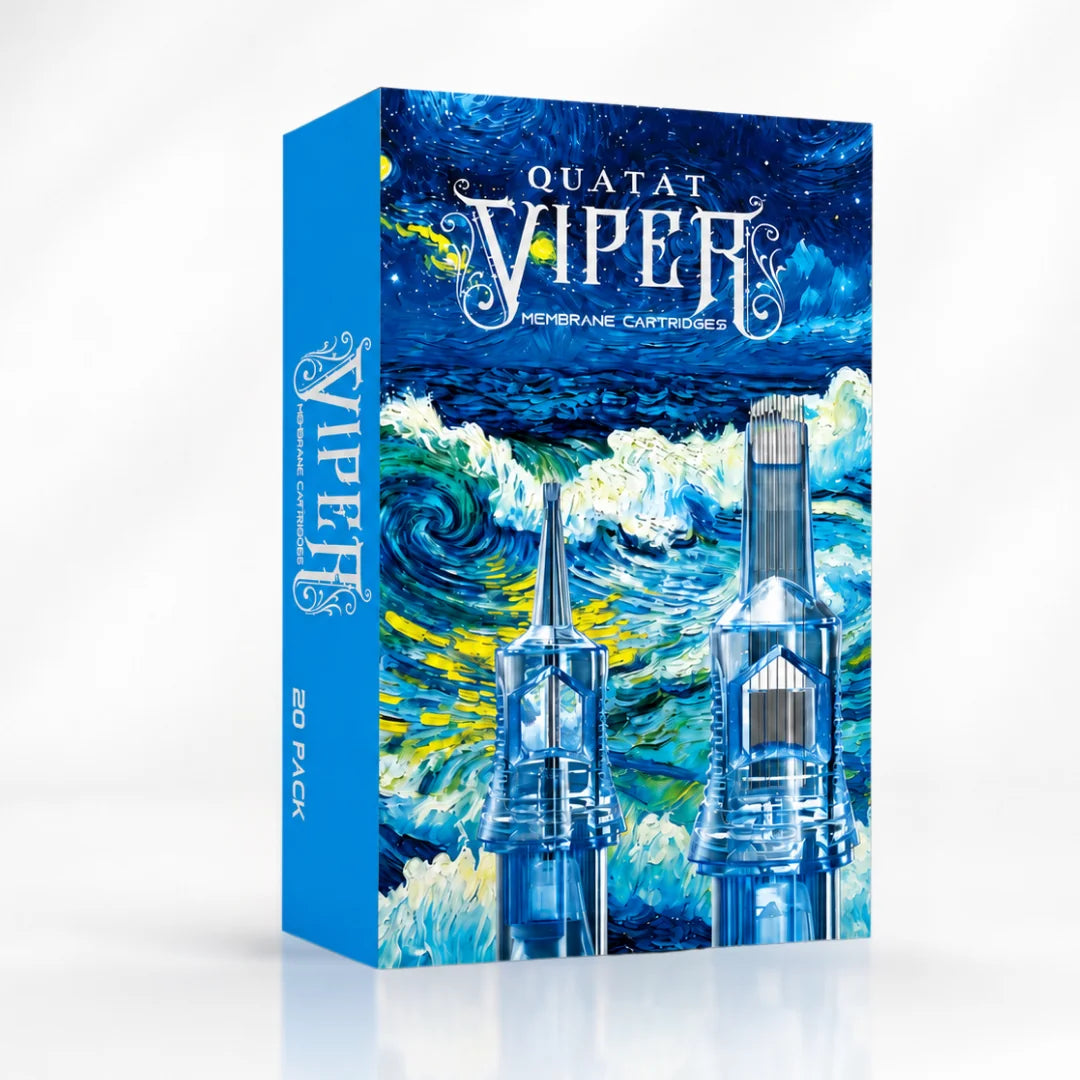 Viper Magnum Long Taper: Verpackung und PMU-Nadelmodule 7MGLT und 9MGLT