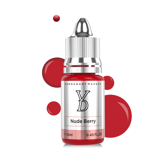 Pigmento PMU YDPMU Nude Berry 12 ml rosa nude berry con sottotoni malva per trucco permanente labbra professionale