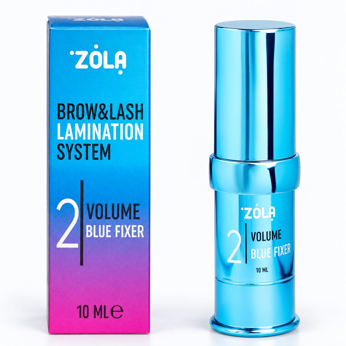 ZOLA Color Lab Volume Blue Fixer 02 – Laminazione, immagine studio su fondo chiaro