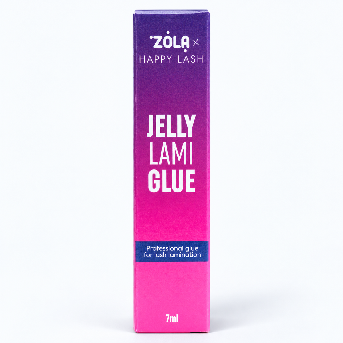 ZOLA × Happy Lash Jelly Lami Glue 7 ml – Colla laminazione, immagine studio su fondo chiaro
