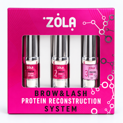 ZOLA Protein Reconstruction System – Kit laminazione 3 step, immagine studio su fondo chiaro