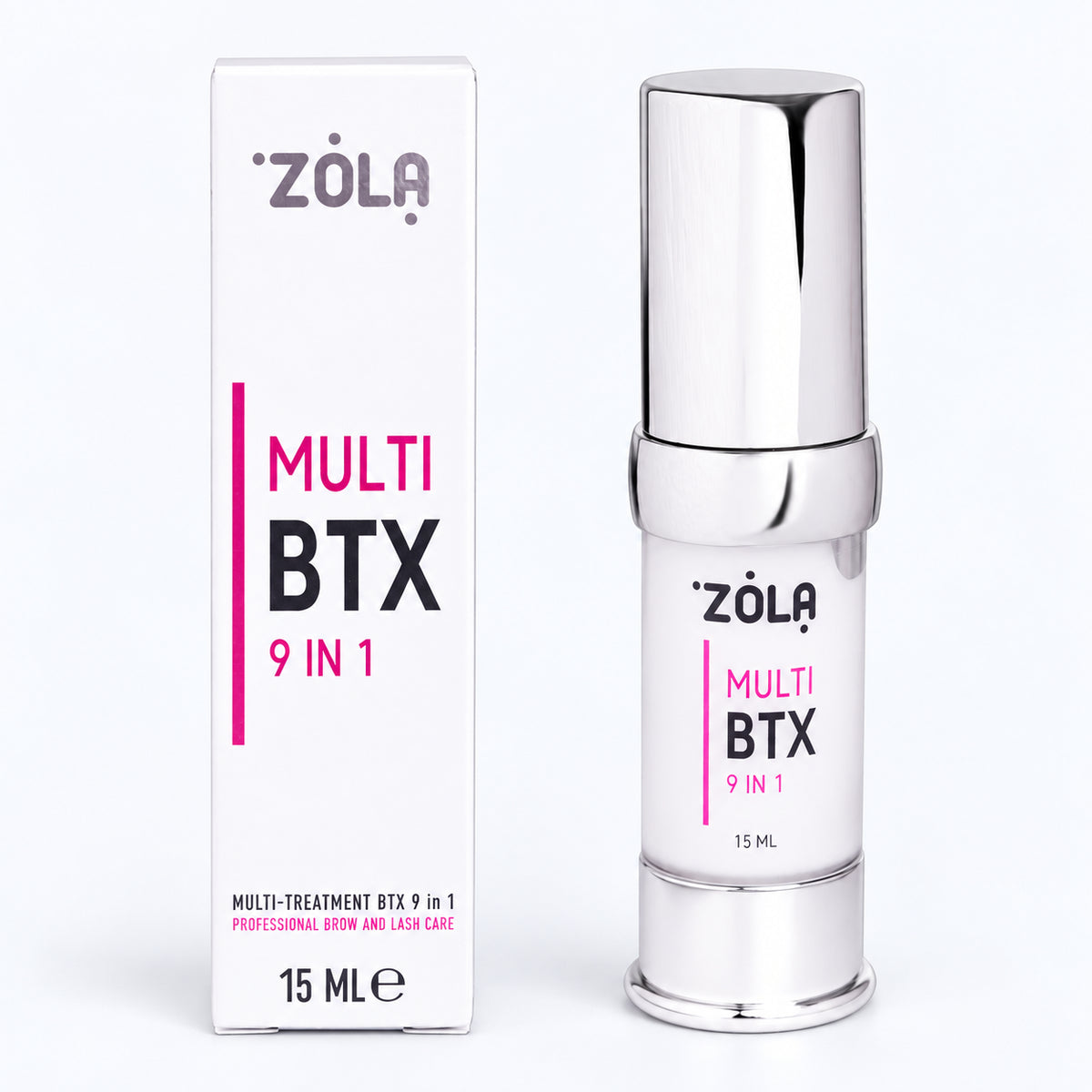 ZOLA Multi-Treatment BTX 9 in 1 – Cura ciglia e sopracciglia, immagine studio su fondo chiaro