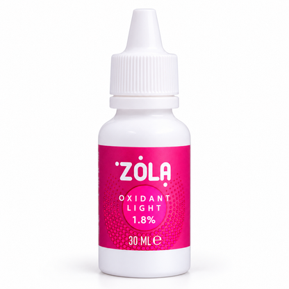 ZOLA Oxidant 1,8% 30 ml – Ossidante tinta ciglia, immagine studio su fondo chiaro