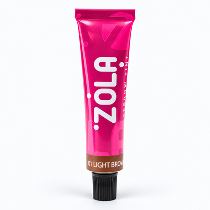 ZOLA Tinta sopracciglia 01 Light Brown 15 ml – Collagen, immagine studio su fondo chiaro